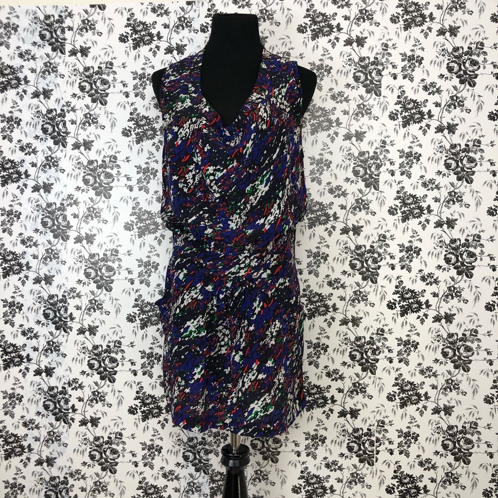 Maje Multicolored Splattered Minj Dress